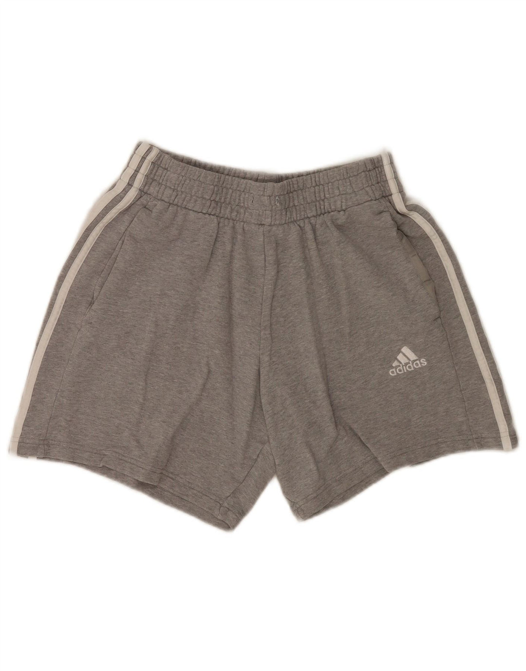 Pantaloni scurți sport Adidas pentru bărbați, bumbac cu pete gri medii