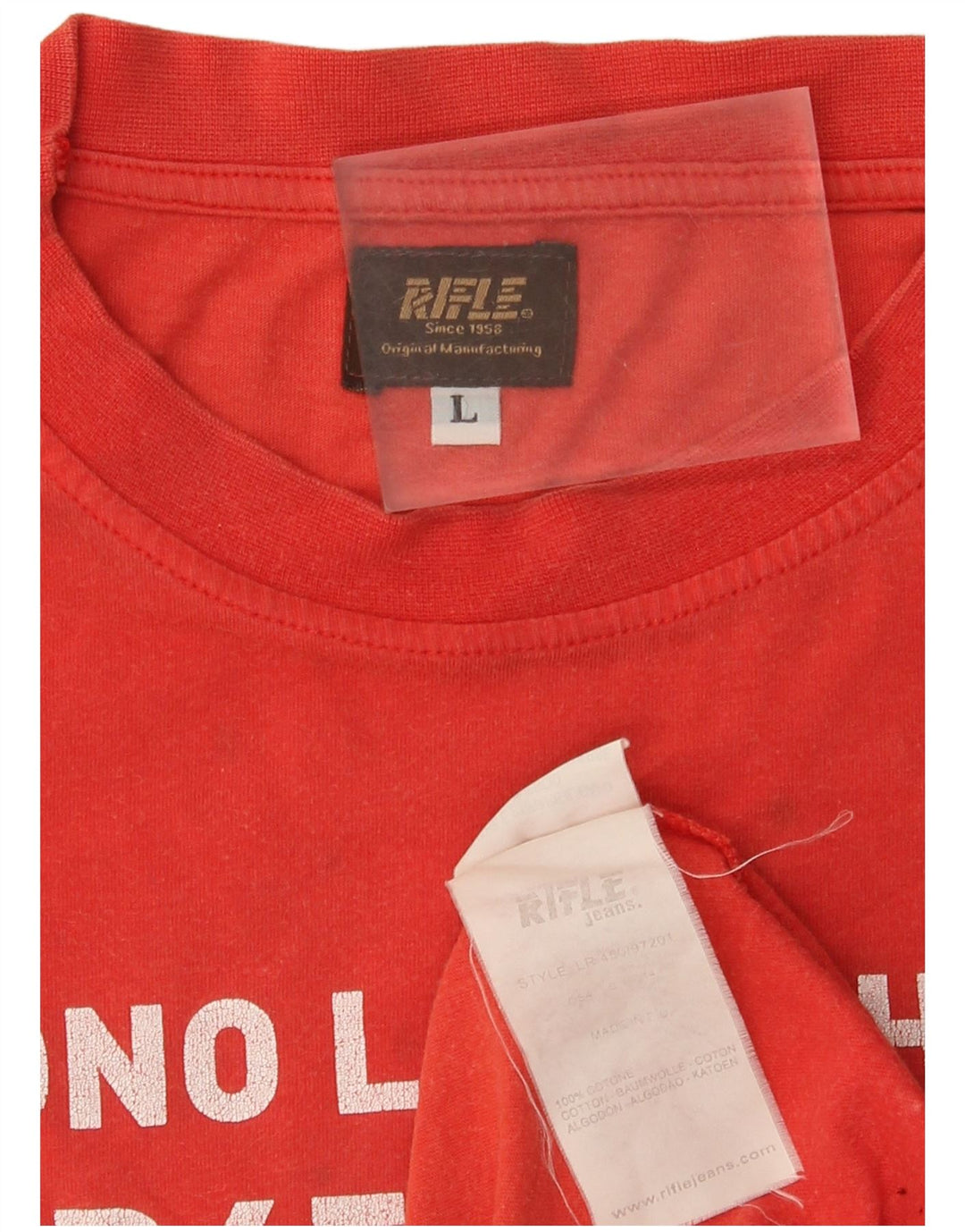 Tricou grafic pentru bărbați Rifle Top mare bumbac roșu