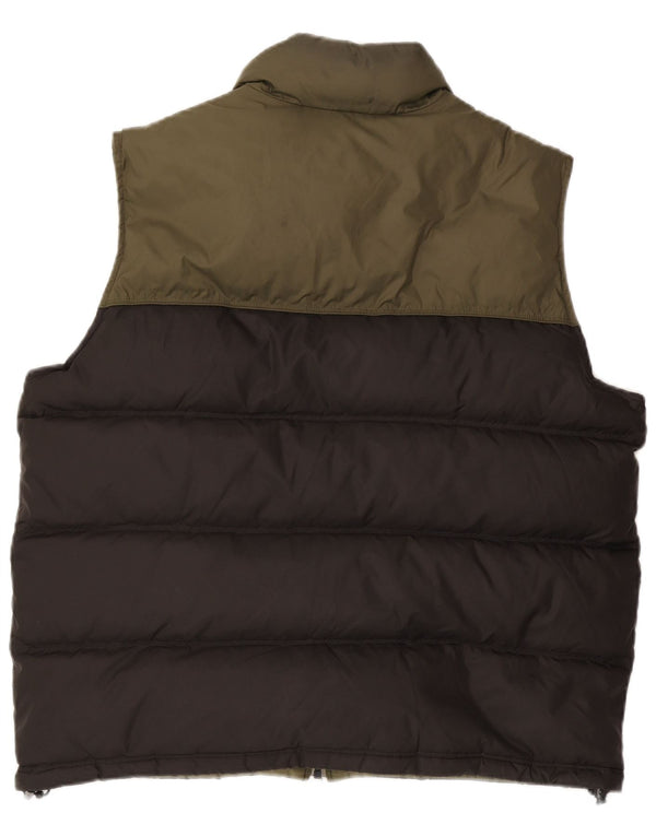 Gilet căptușit reversibil pentru bărbați TIMBERLAND UK 44 2XL Kaki Colorblock Nylon