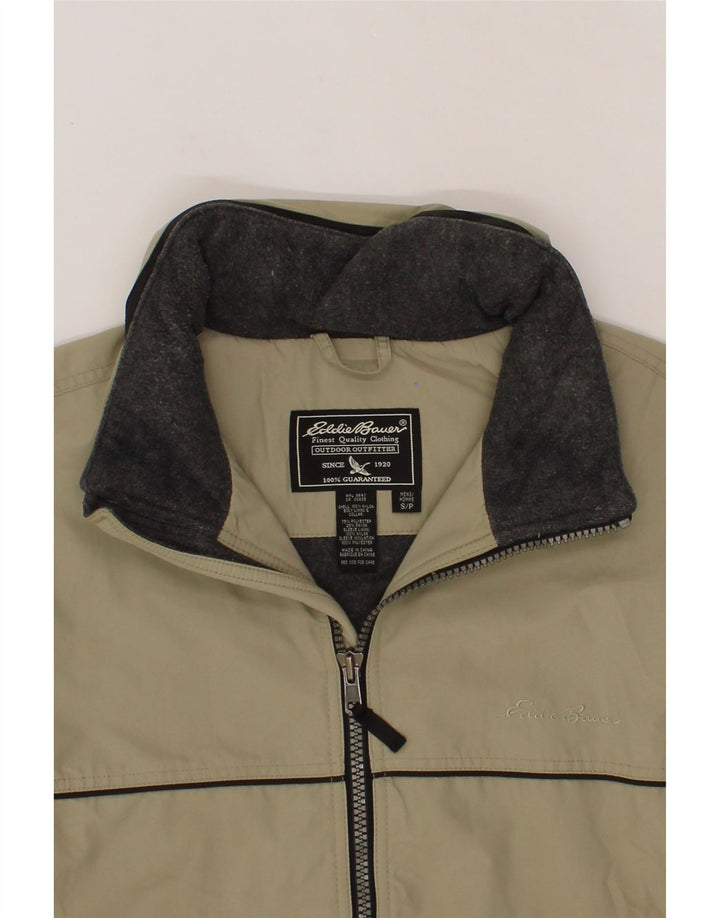 EDDIE BAUER Jachetă bomber supradimensionată pentru bărbați UK 36 Mic Kaki Colorblock
