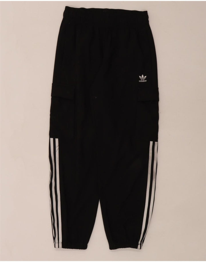 Pantaloni de trening Adidas pentru băieți Cargo Pantaloni de jogging 11-12 ani Poliester negru