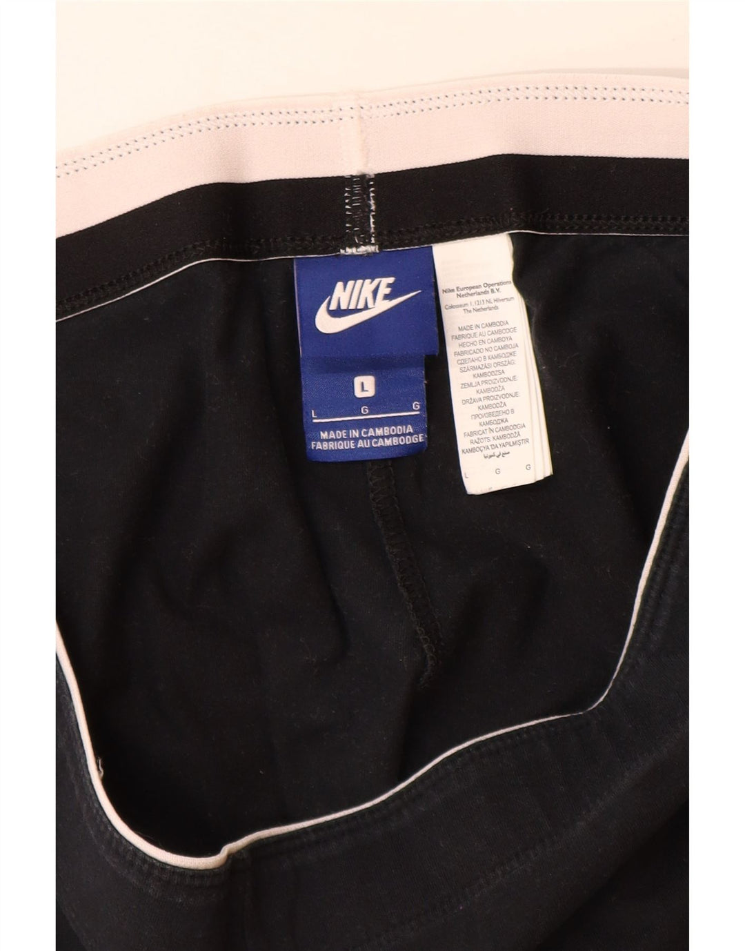 Leggings grafic Nike pentru femei UK 16, mare, negru, bumbac