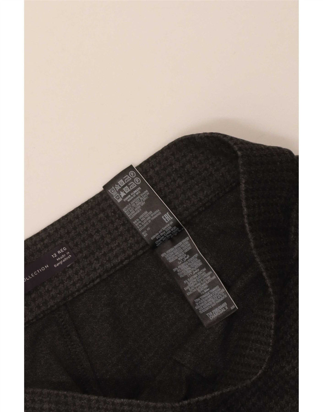 Pantaloni casual pentru femei Marks & Spencer UK 12 Medium W30 L29 Gri