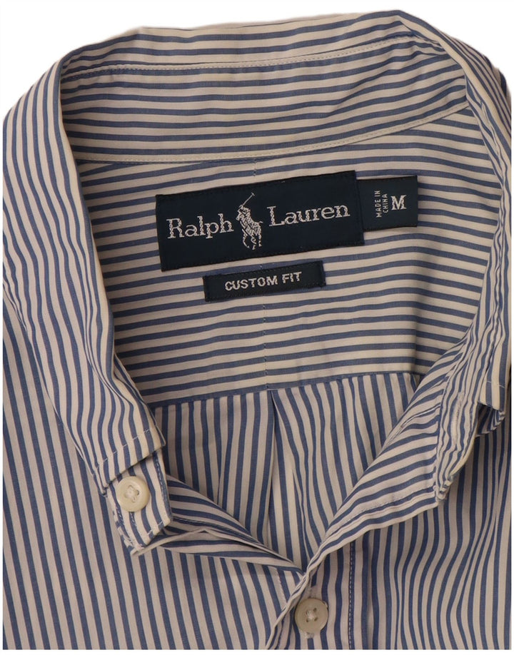 Cămașă personalizată pentru bărbați RALPH LAUREN, bumbac cu dungi albastre medii