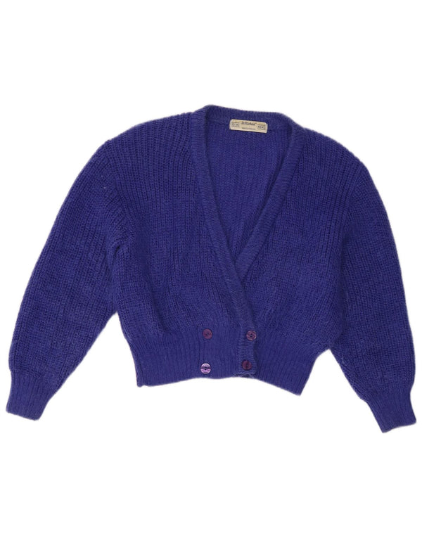Pulover cardigan St Michael pentru femei UK 12/14 Medium Blue Mohair
