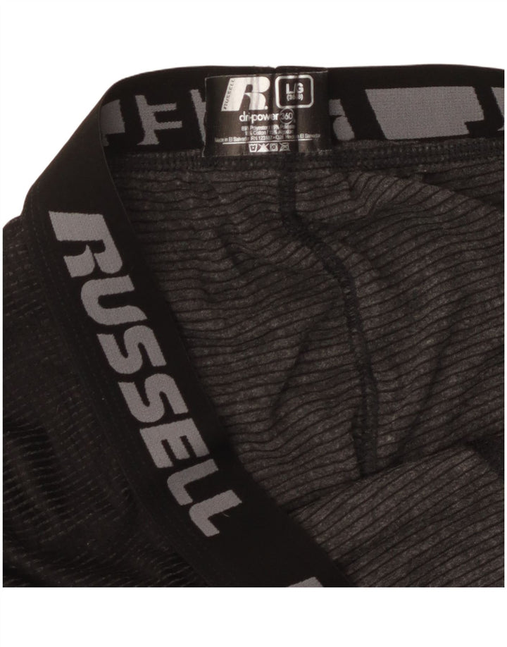 Leggings grafic Russell Athletic pentru bărbați, mari, negru, poliester