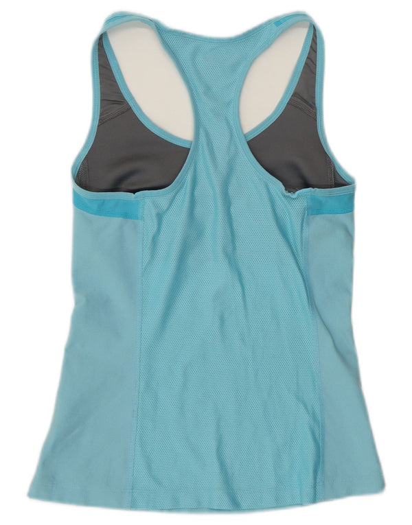 Top cu vestă grafică Nike pentru femei UK 8 Small Blue Colorblock