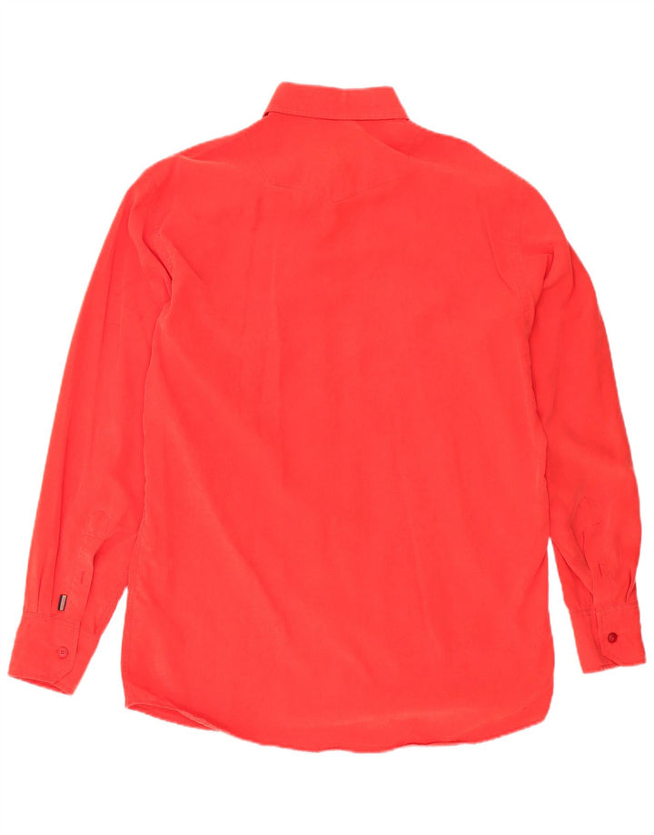 CARLO COLUCCI Mens Shirt Large Red Tencel