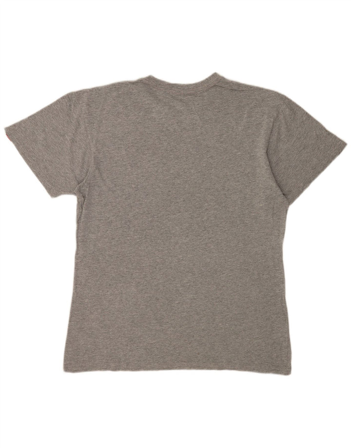 Tricou grafic Vans pentru bărbați Top din bumbac cu pete gri mediu