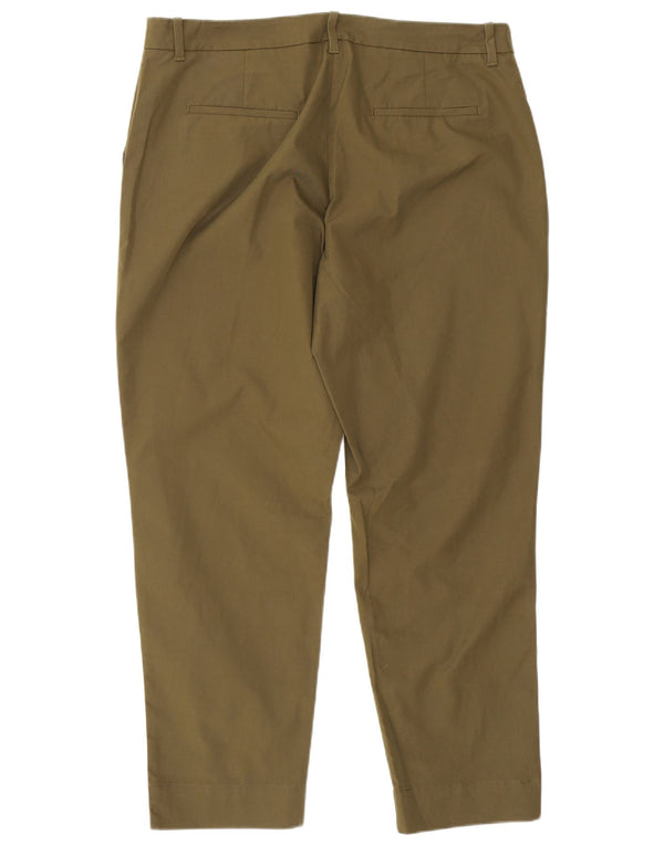 Pantaloni chino conici pentru femei Marks & Spencer UK 14 Large W34 L25 Khaki