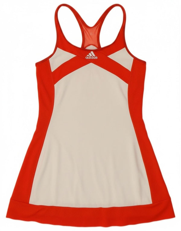 Rochie cu halter grafică Adidas pentru femei UK 10, roșu, colorat, sport