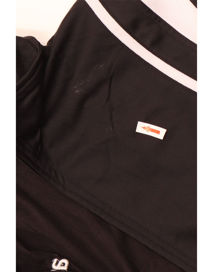 Jachetă pentru trening Asics pentru băieți 11-12 ani, poliester negru color bloc