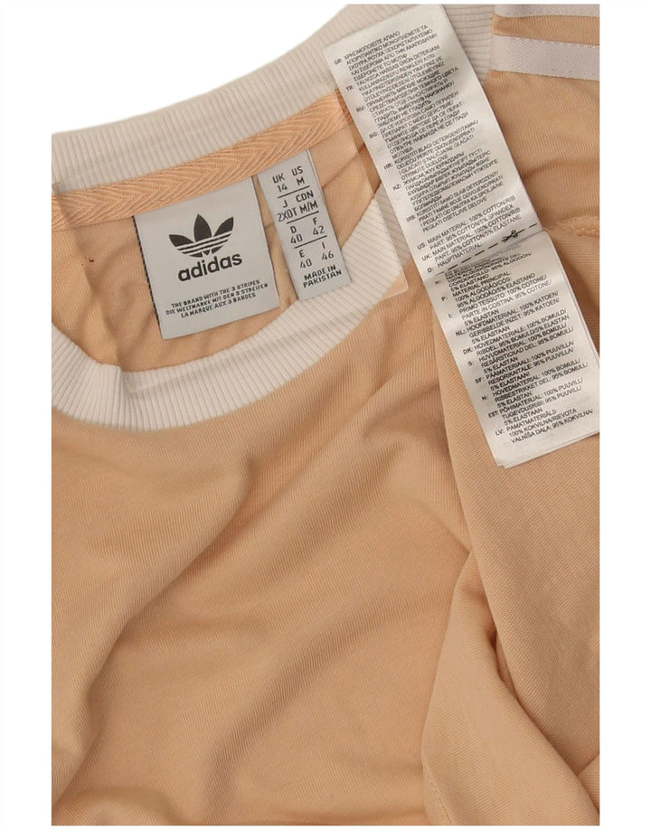 Tricou Adidas pentru femei Top UK 14 Medium Beige Bumbac