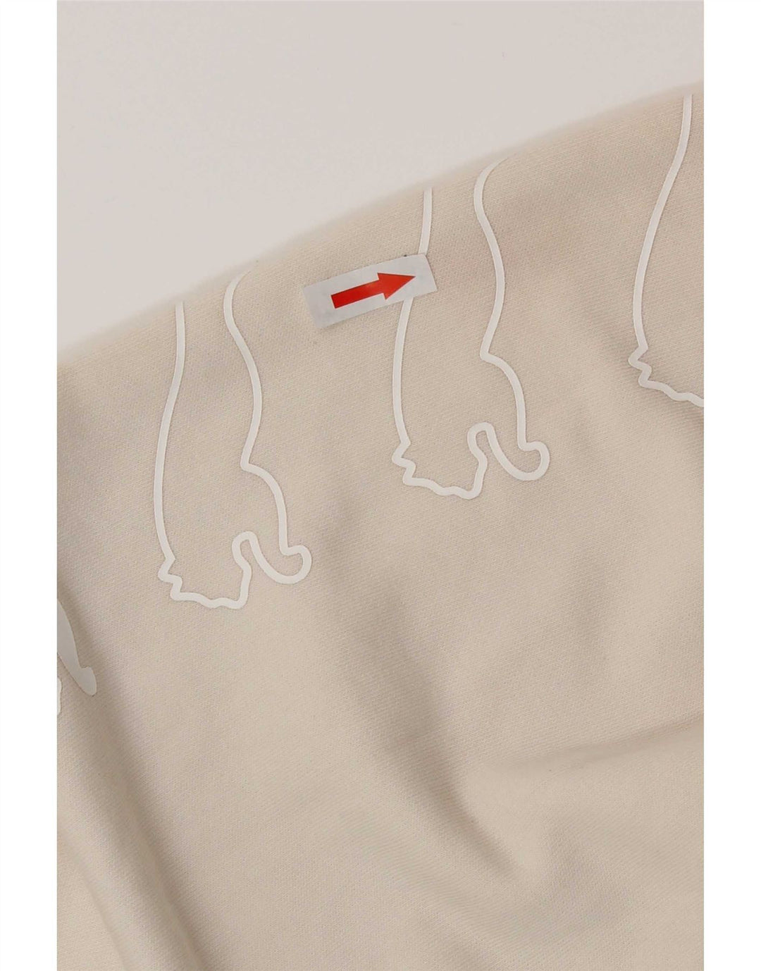 Pulover de hanorac oversized Crop Graphic pentru damă Puma UK 16 Large Bej
