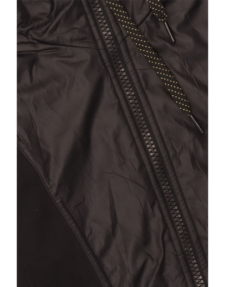 Jachetă de top pentru trening Climalite pentru femei Adidas UK 12 Poliester mediu negru