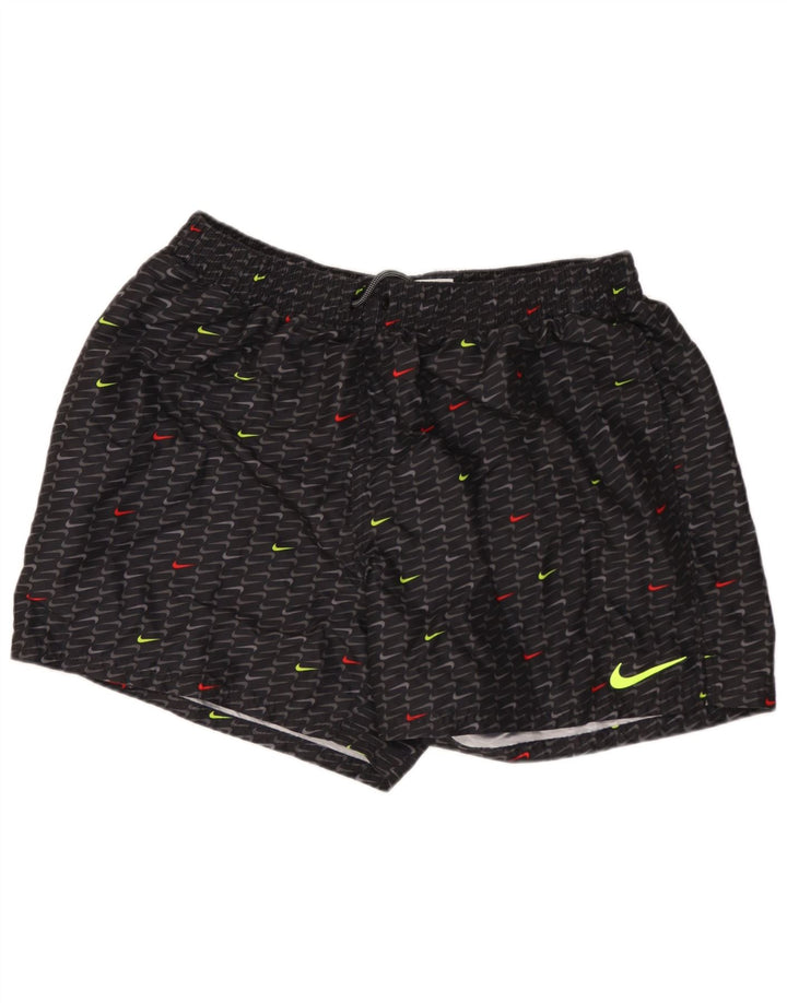 Pantaloni scurți sport grafic NIKE pentru bărbați XL poliester geometric negru