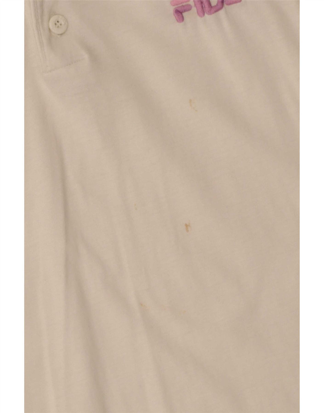 Tricou polo cu grafică Fila pentru bărbați IT 52, mare, alb, bumbac