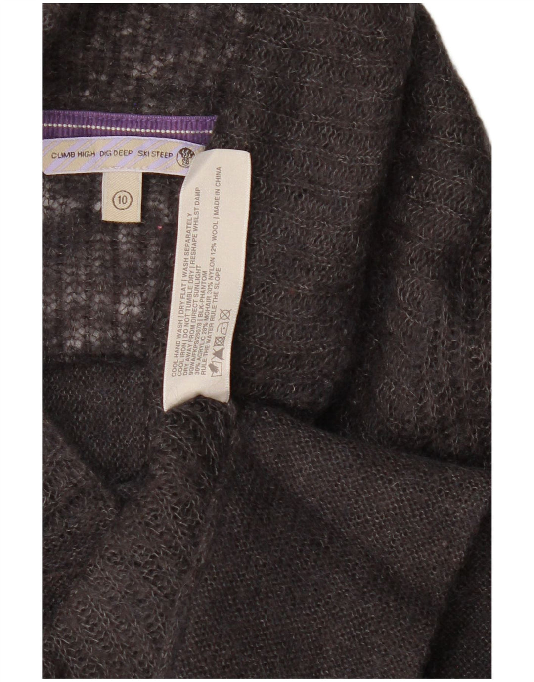 Pulover cardigan pentru femei Fat Face UK 10 Small Gri Acrilic