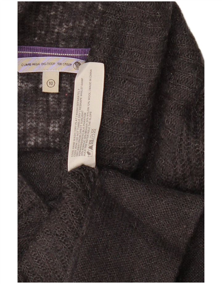 Pulover cardigan pentru femei Fat Face UK 10 Small Gri Acrilic