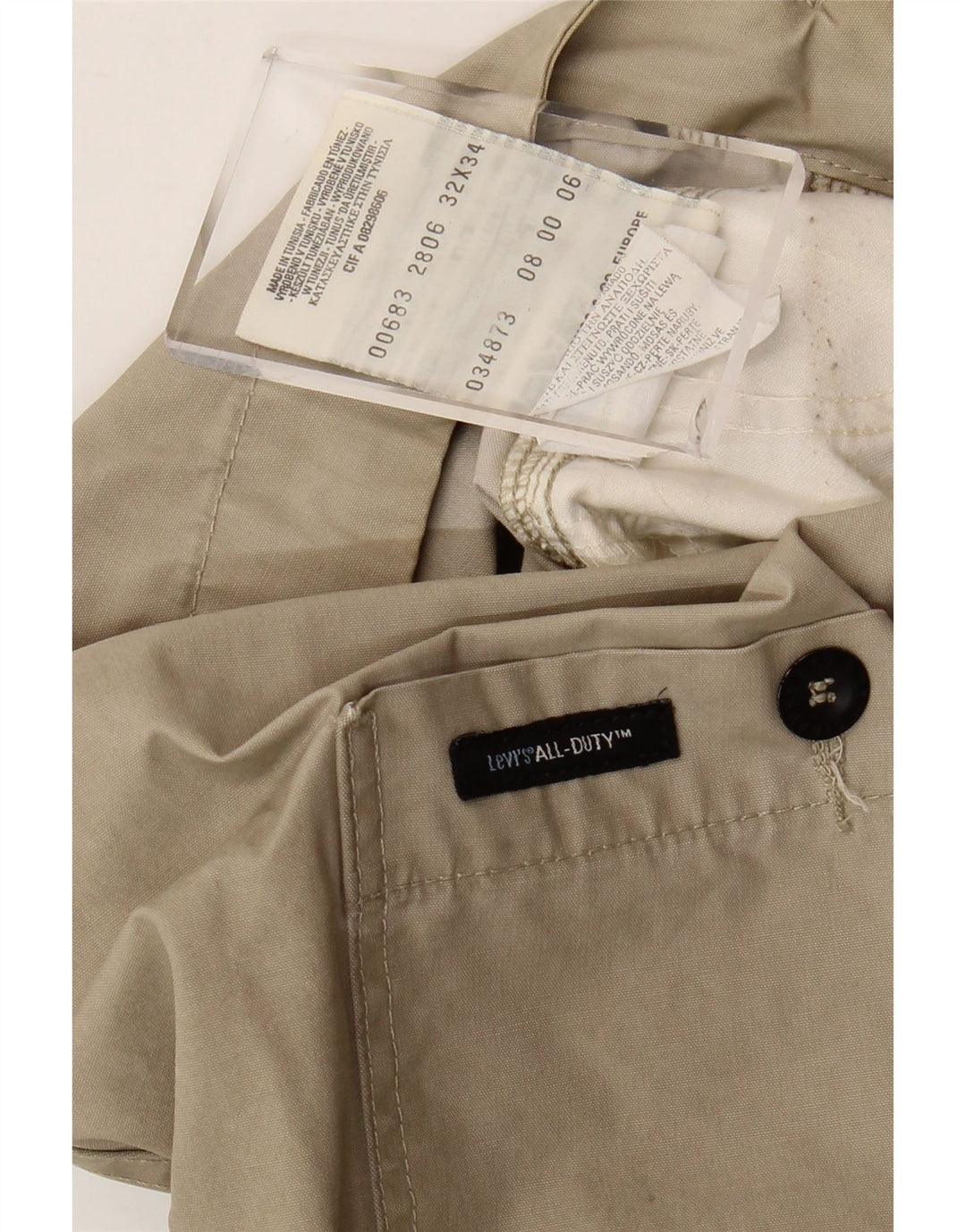 Pantaloni cargo dritti pentru bărbați Levi's W32 L31 bumbac bej