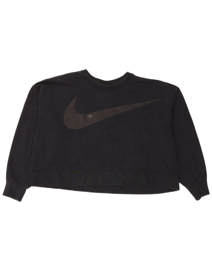 Pulover Nike Dri Fit Graphic Oversized pentru femei UK 16 Large Negru
