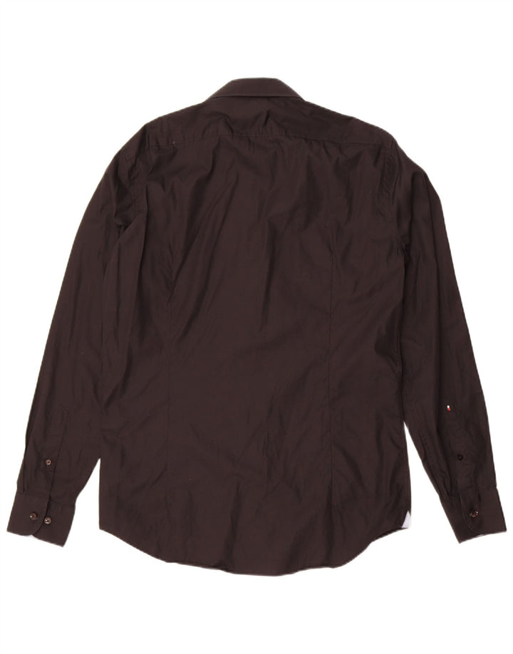 Cămașă croită pentru bărbați Tommy Hilfiger Mărimea 40 Bumbac mediu negru