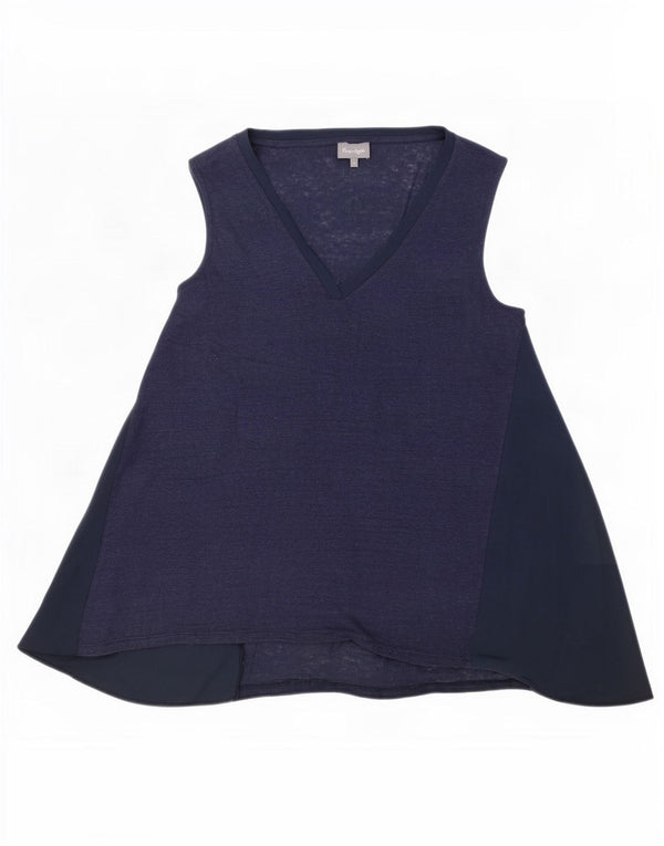 Phase Eight Tunic Top pentru femei UK 14 Medium Bleumarin In