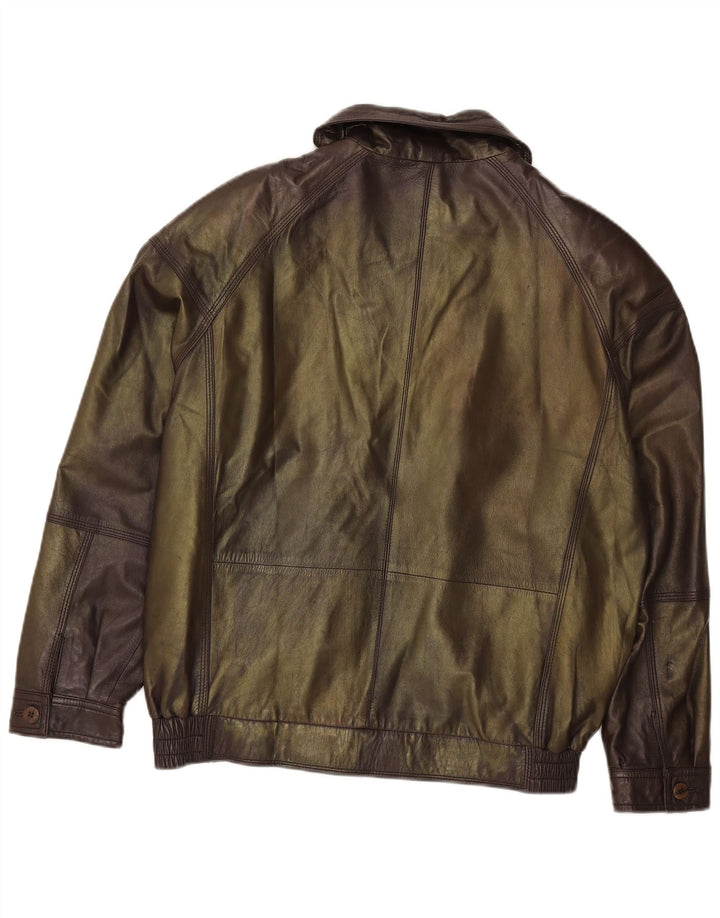 Jachetă din piele pentru bărbați Cabrini EU 48 Medium Khaki Piele