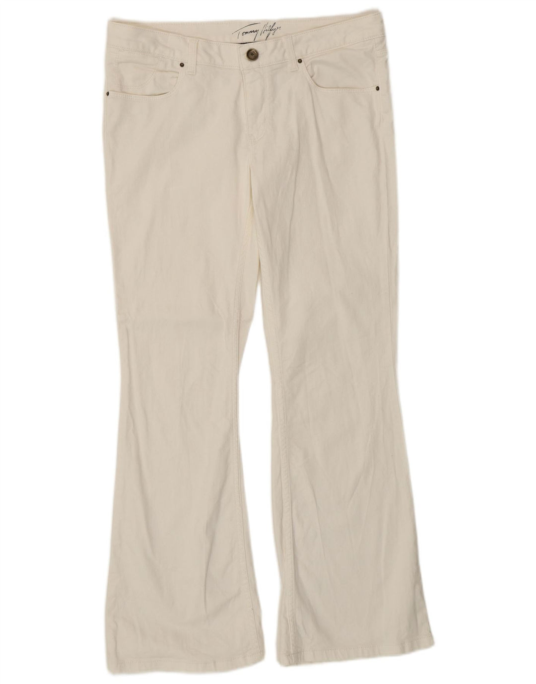 TOMMY HILFIGER Blugi Bootcut pentru Damă W30 L30 Bumbac Alb