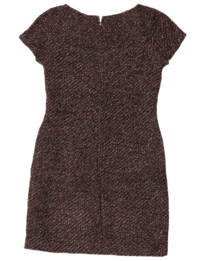 Rochie pentru femei Jigsaw UK 8 Lână maro mică cu pete