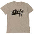 Tricou cu grafic Levi's pentru bărbați Top din bumbac cu pete gri mediu