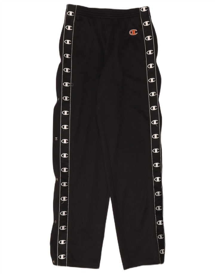 Pantaloni de trening grafic pentru băieți CHAMPION 13-14 ani poliester negru