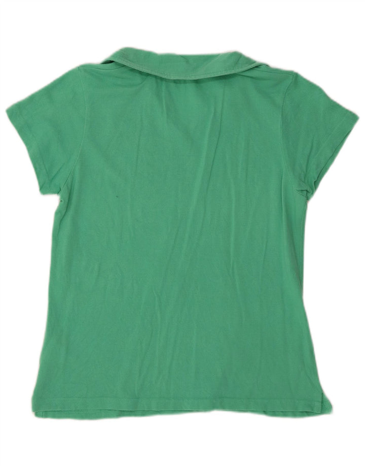 Tricou polo Avirex pentru femei UK 12, bumbac verde mediu