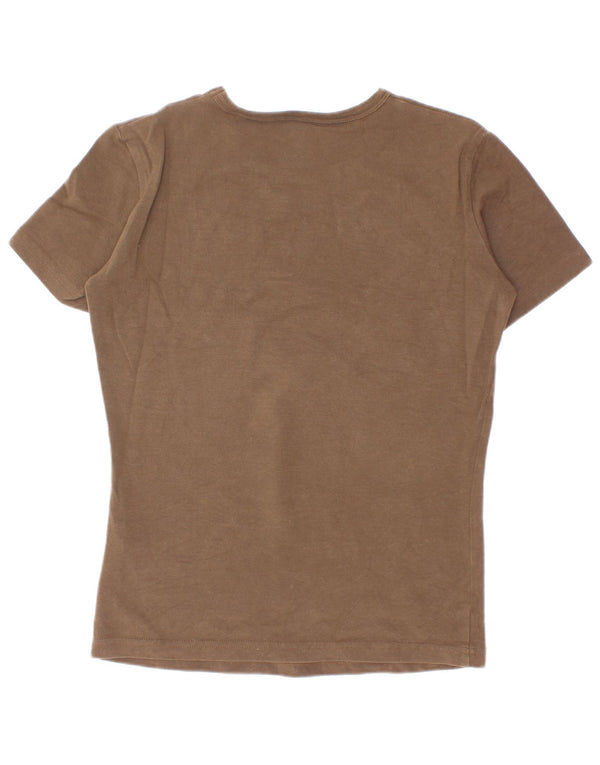 Tricou grafic Bikkembergs pentru baieti Top 11-12 ani mic bumbac kaki