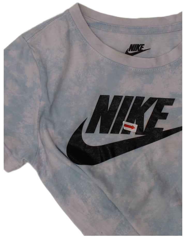 Tricou grafic pentru băieți NIKE Top 6-7 ani mare albastru Tie Dye