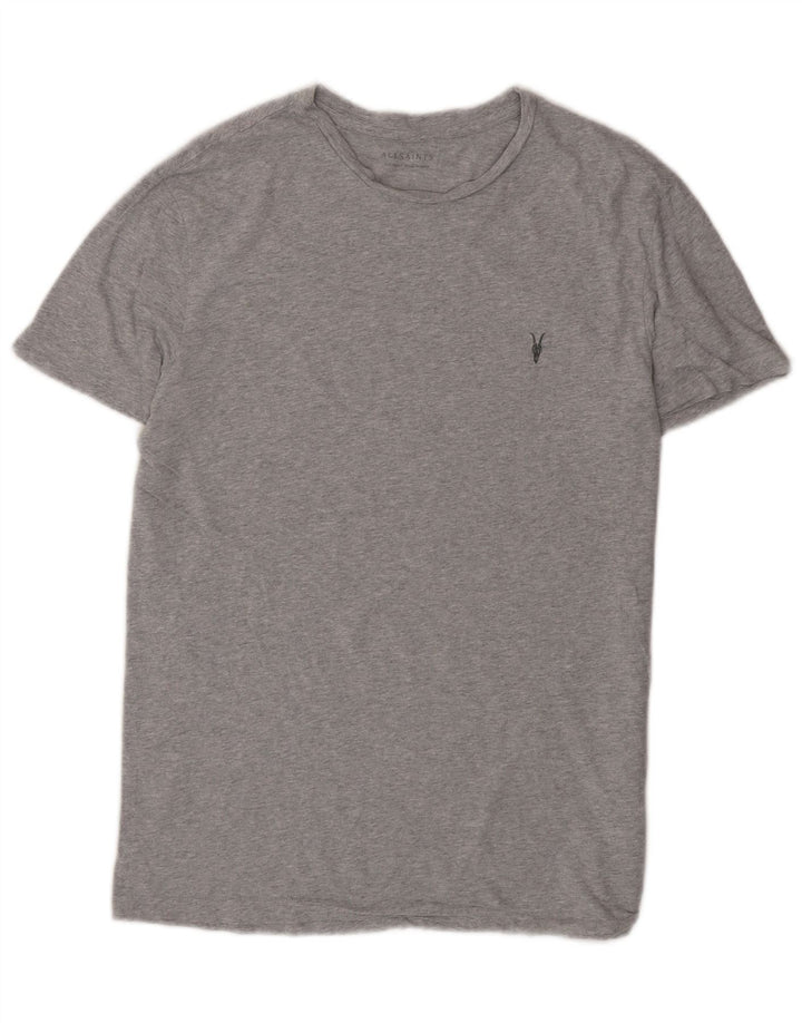 Tricou pentru bărbați All Saints Top mic, gri, bumbac