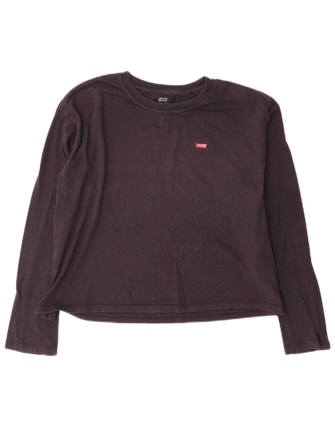 Crop Top pentru femei Levi's cu mânecă lungă UK 14 Medium Bluemarin Bumbac