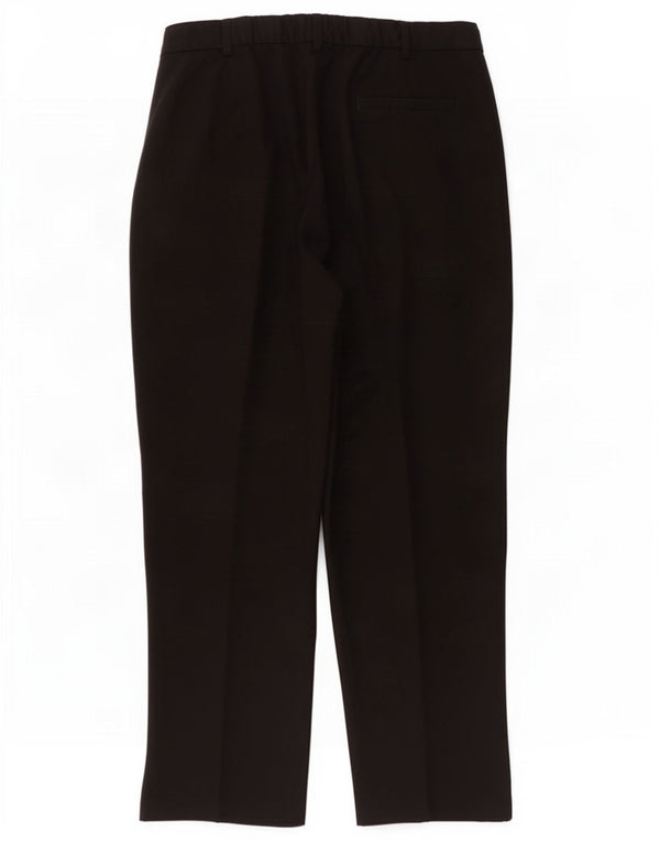 Pantaloni tăiați drepti pentru femei Marks & Spencer UK 16 Large W34 L26 Black