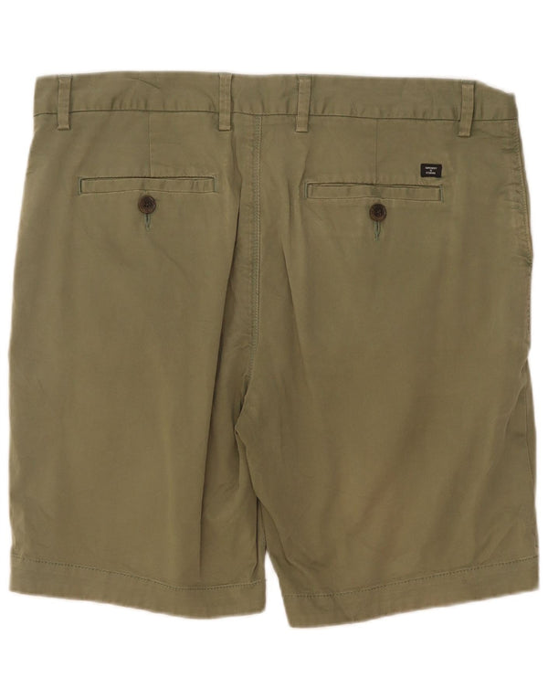 Pantaloni scurti chino pentru bărbați Superdry W34, bumbac verde mare