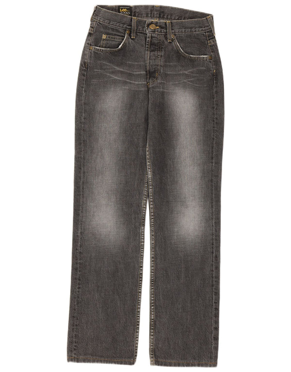 Lee Womens Straight Jeans W29 L32 Grey Cotton