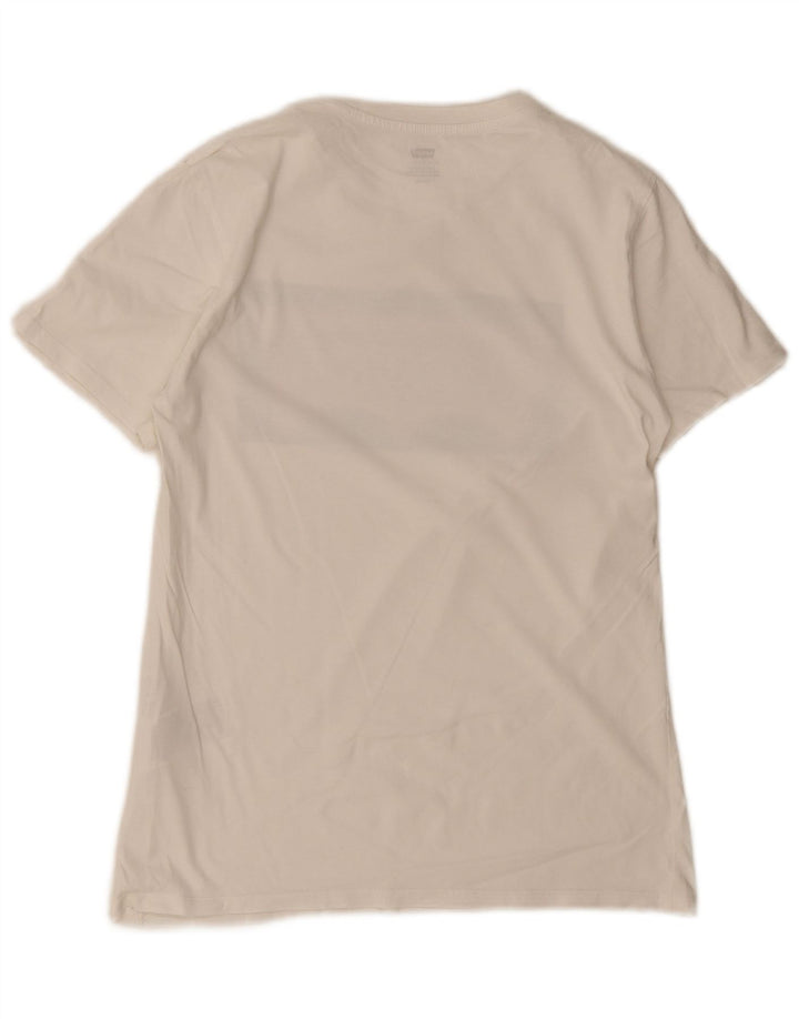 Tricou grafic Levi's pentru bărbați Top mic, alb, bumbac