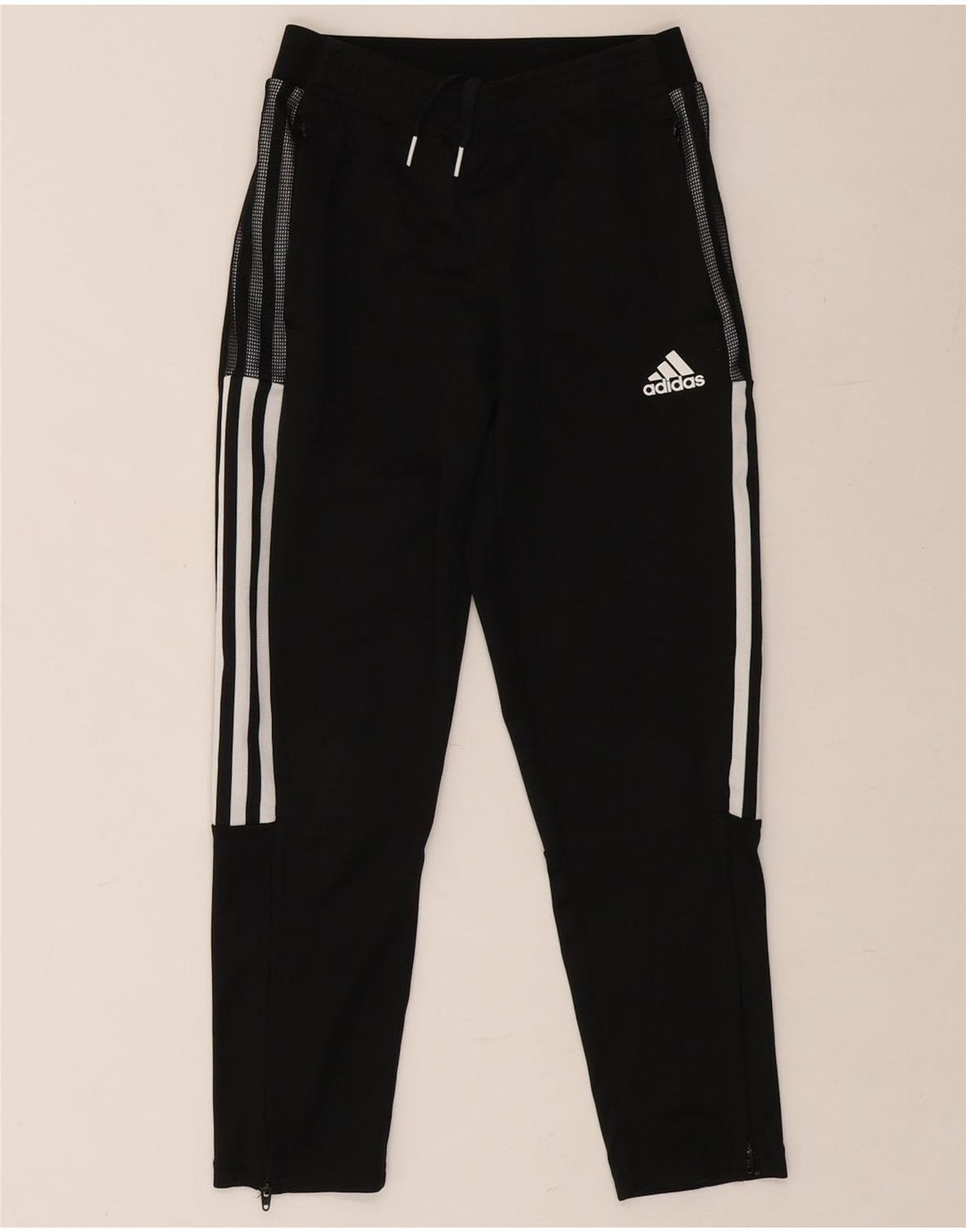 Pantaloni de trening ADIDAS Aeroready pentru baieti 9-10 ani poliester negru