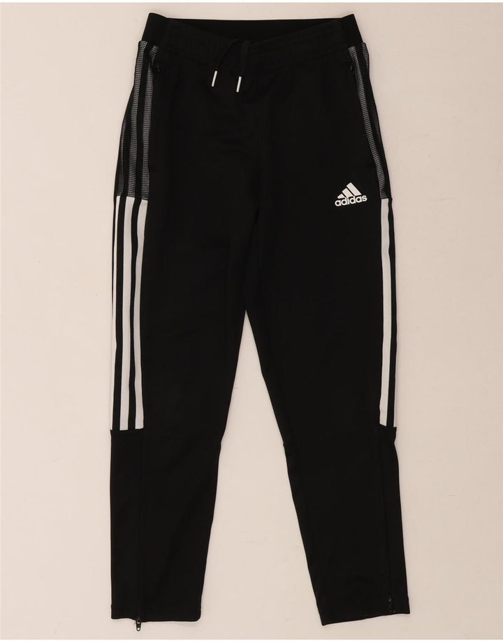 Pantaloni de trening ADIDAS Aeroready pentru baieti 9-10 ani poliester negru