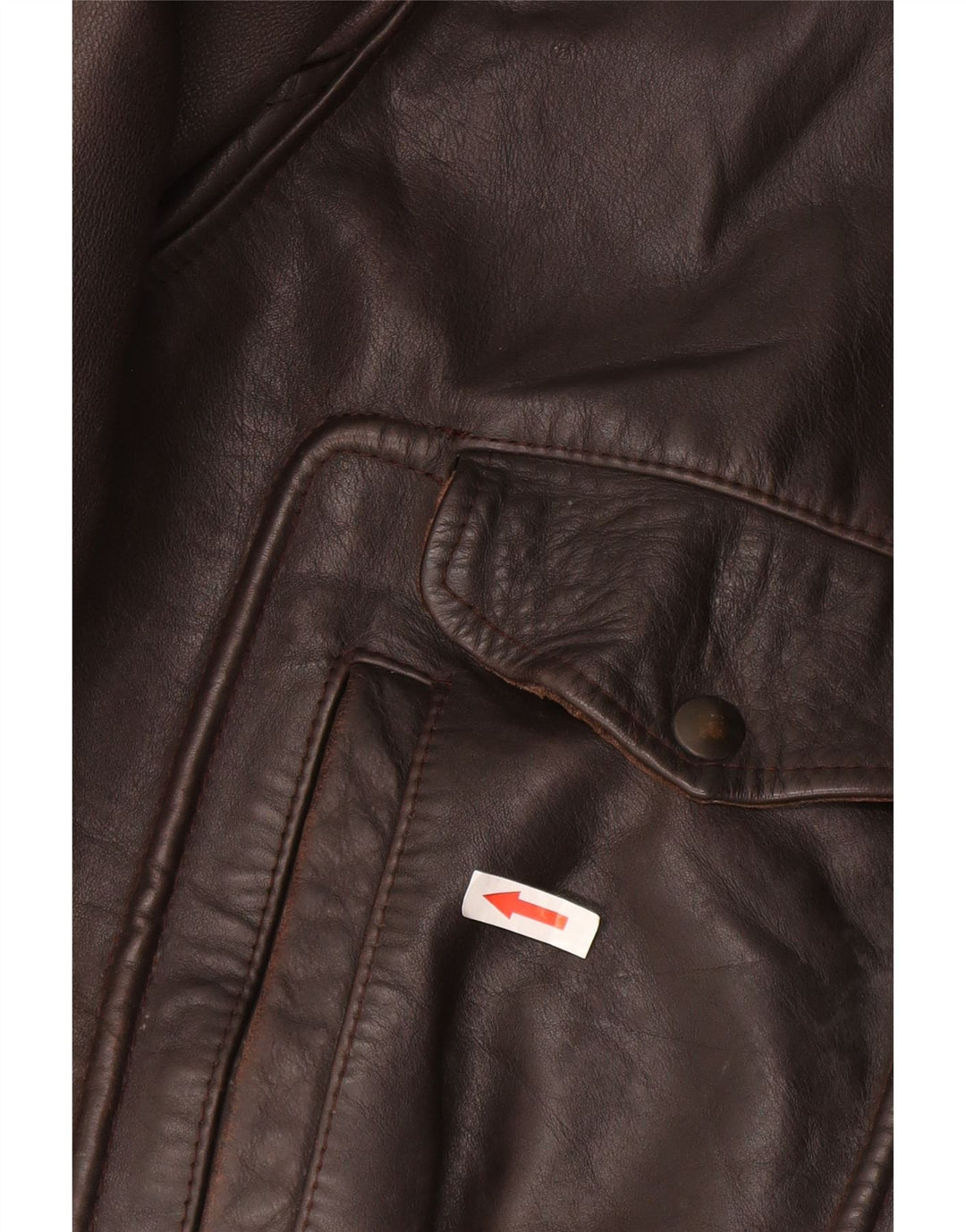Jachetă de piele vintage pentru bărbați UK 42 XL maro