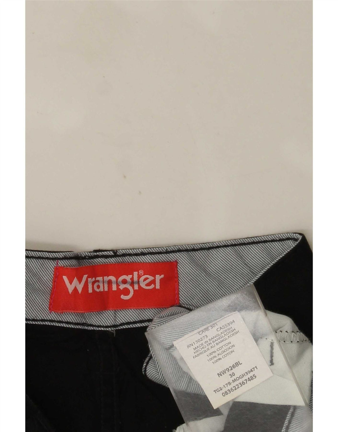 Pantaloni scurți cargo Wrangler pentru bărbați W30, bumbac mediu negru