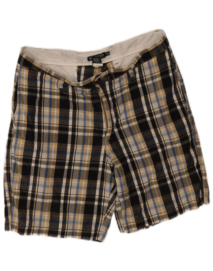 Pantaloni scurți chino pentru bărbați Chaps W36, bumbac în carouri multicolore mari