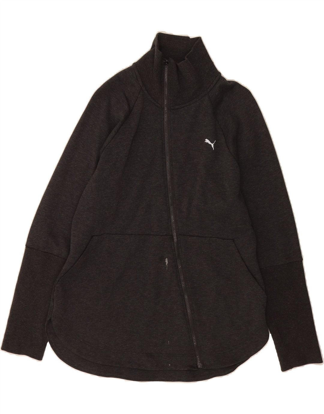 PUMA Womens Tracksuit Top Jacket UK 16 Large Grey Cotton Vintage Puma and Second-Hand Puma from Messina Hembry 