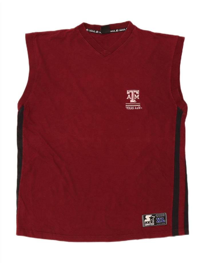 Vest Top pentru bărbați Starter XL Bumbac Burgundy