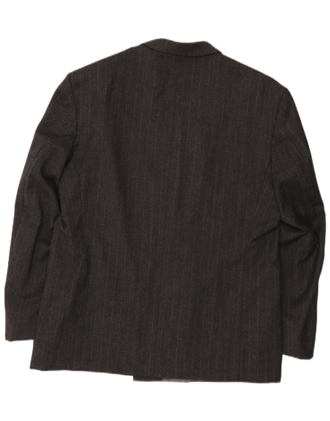 Jachetă vintage pentru bărbați cu două piepturi EU 54 2XL Lână cu dungi gri