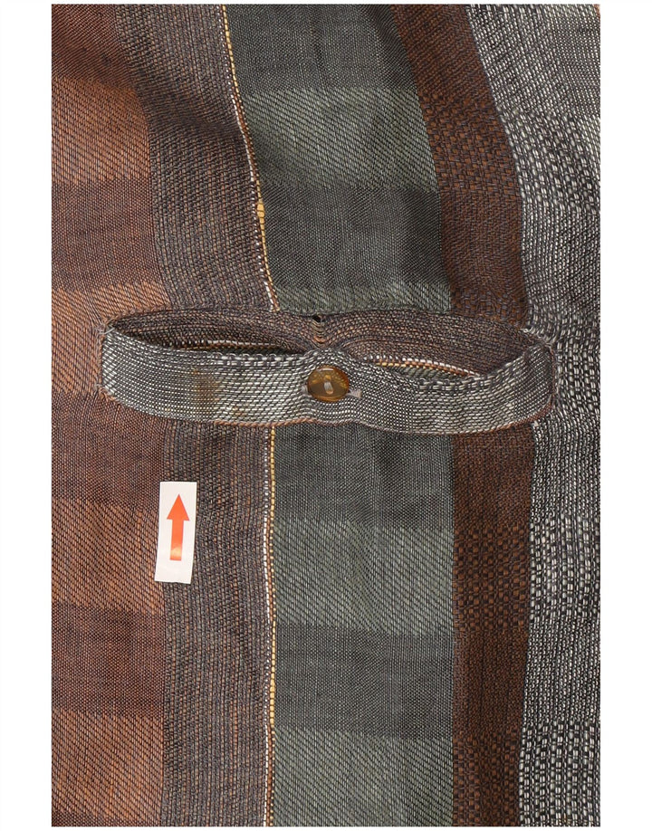Cămașă vintage pentru bărbați cu mânecă scurtă, XL, în carouri multicolore
